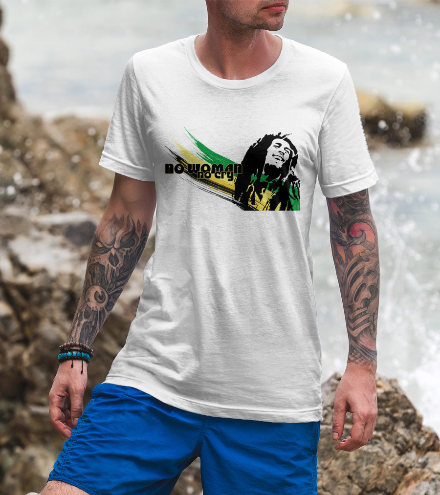 No Woman No Cry Rasta Colors T-Shirt