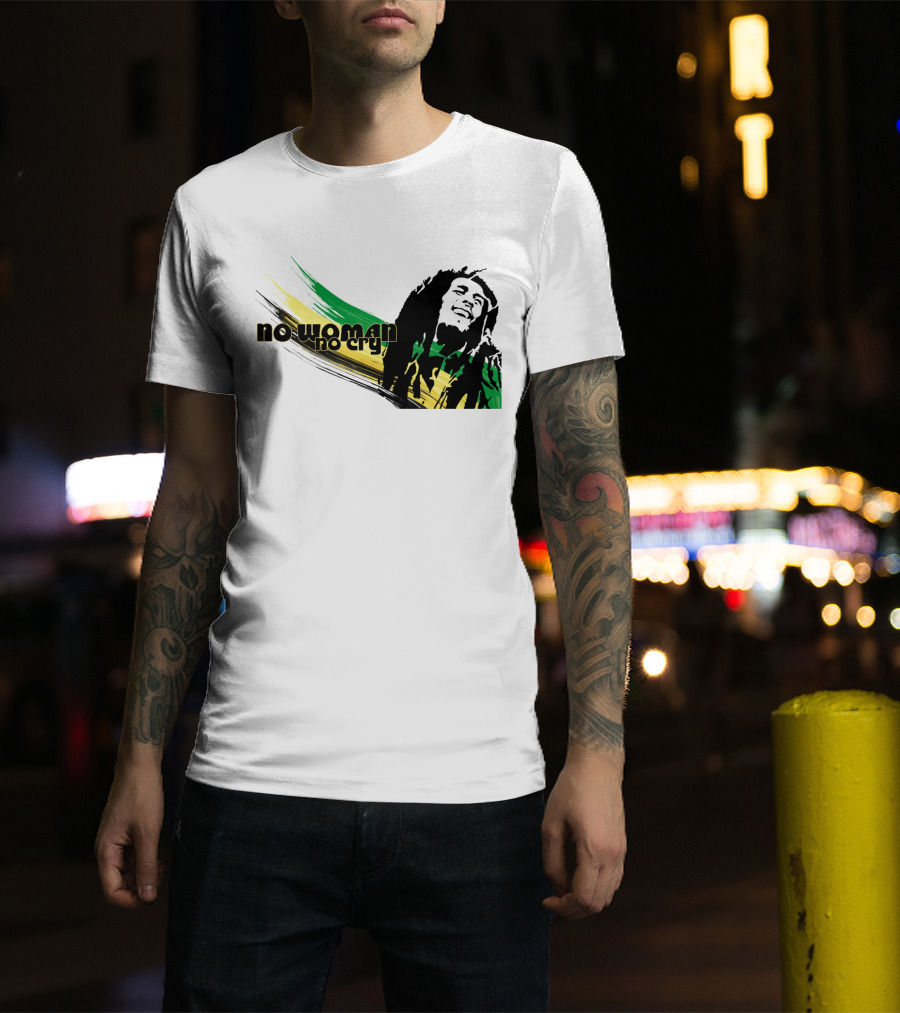 No Woman No Cry Rasta Colors T-Shirt
