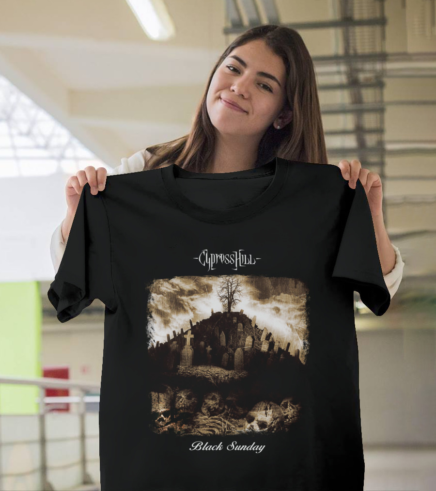 Cypress Hill Black Sunday Graveyard Scene T-Shirt