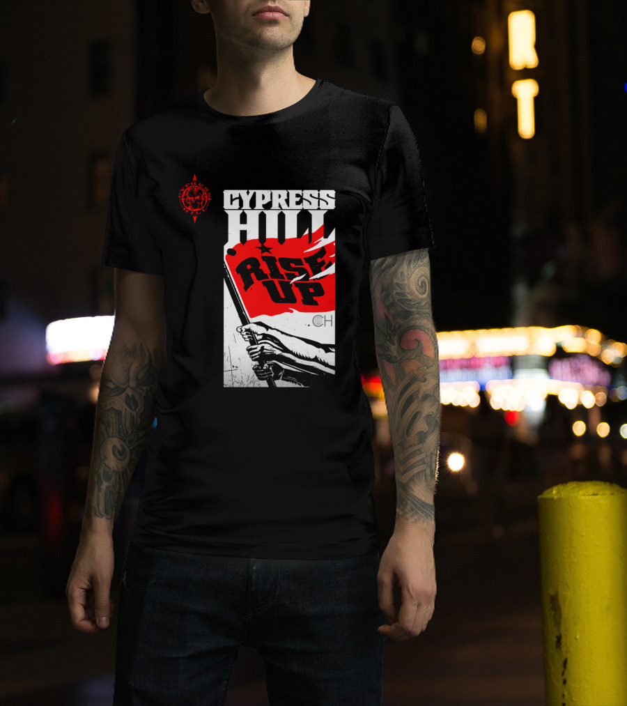 Cypress Hill Rise Up Red Flag Image Cph T-Shirt