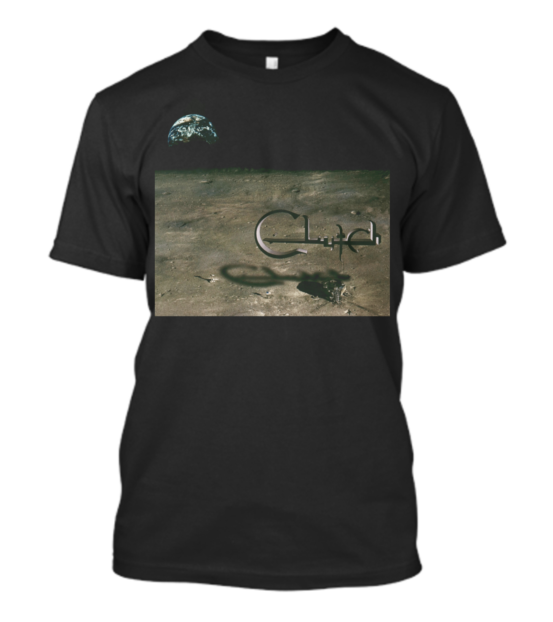 Clutch Earth Moon Landscape T-Shirt