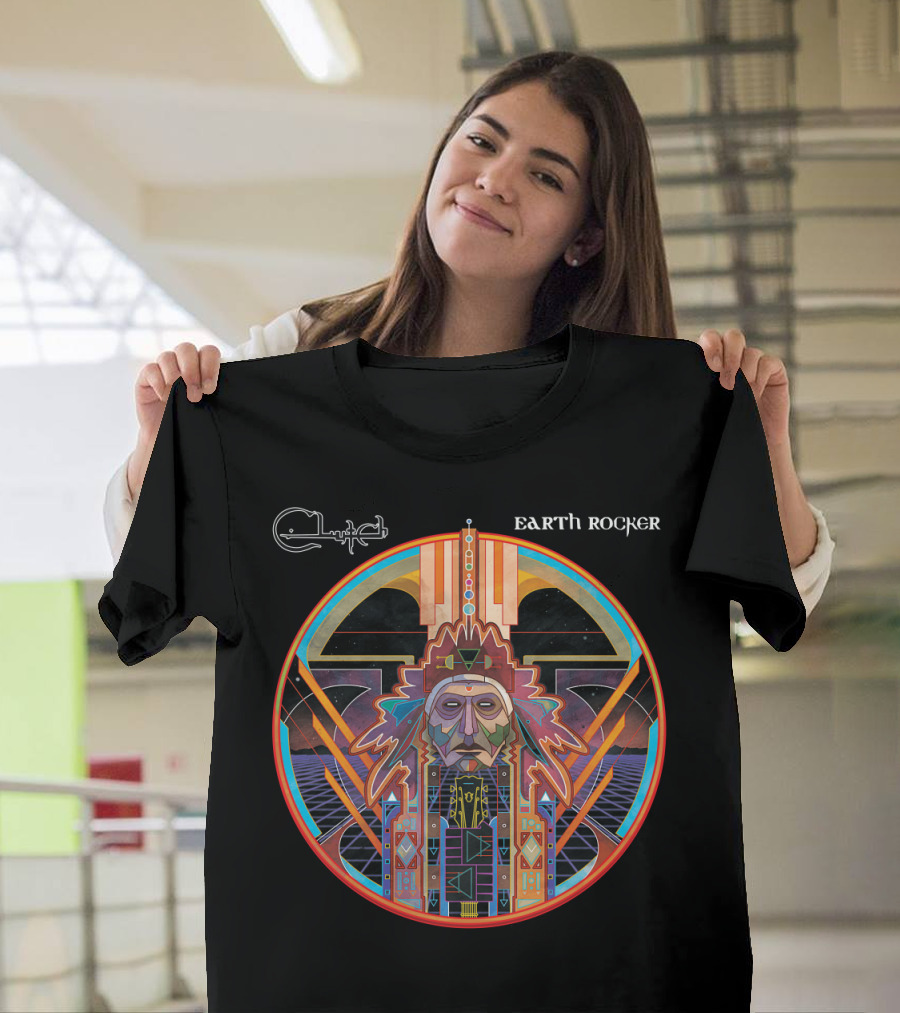Clutch Earth Rocker Psychedelic Album Art T-Shirt