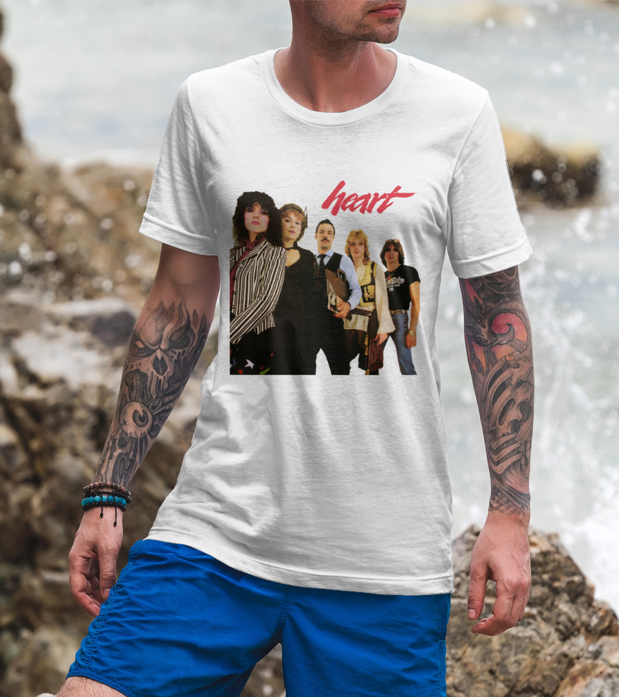 Heart Band Group Photo Lineup T-Shirt