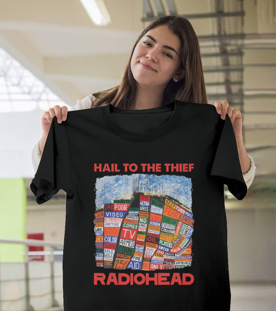 Hail To The Thief Radiohead Album Cover Art T-Shirt