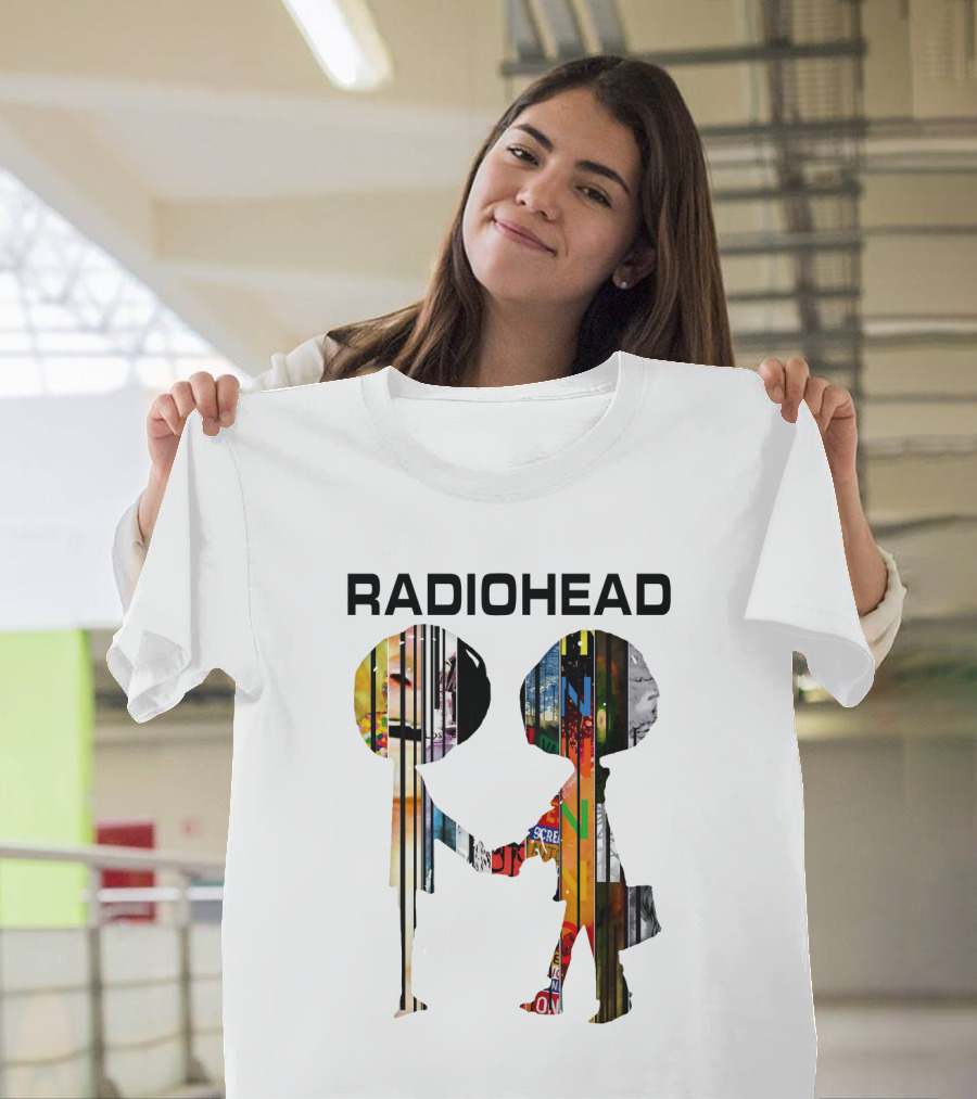 Radiohead Album Artwork Silhouettes Collage T-Shirt