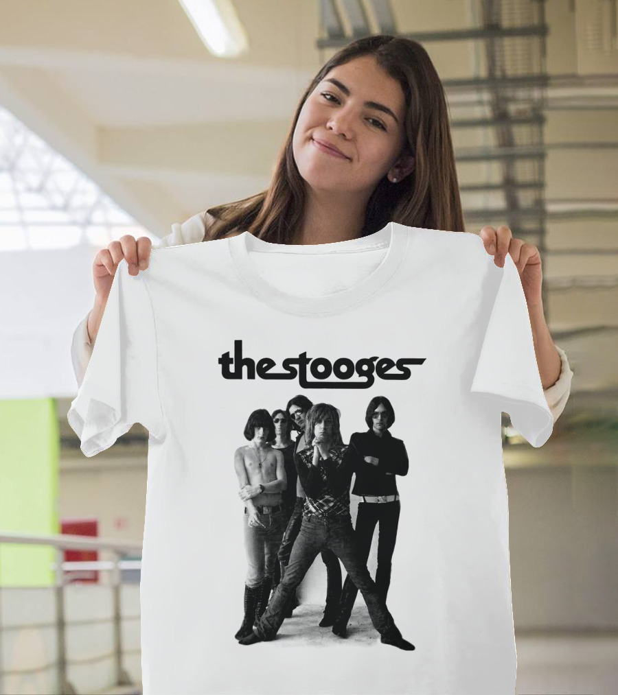 Thestooges Band Classic Black And White Photo T-Shirt
