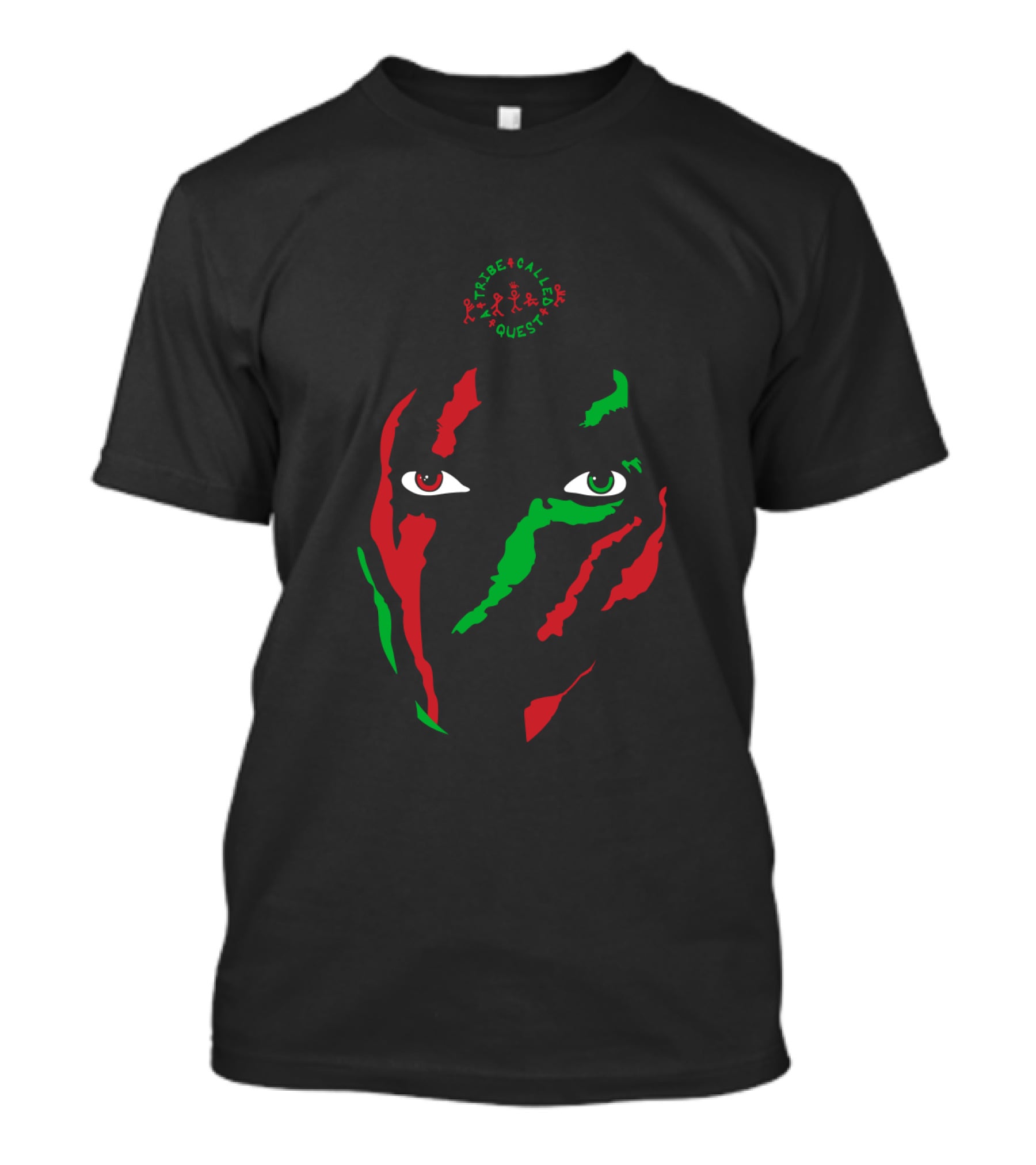 A Tribe Called Quest Red Green Black Face T-Shirt