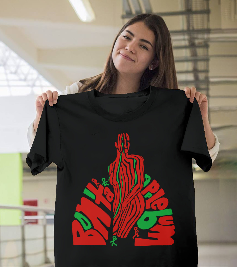 Atcq Bonita Applebum Red Green Figure T-Shirt