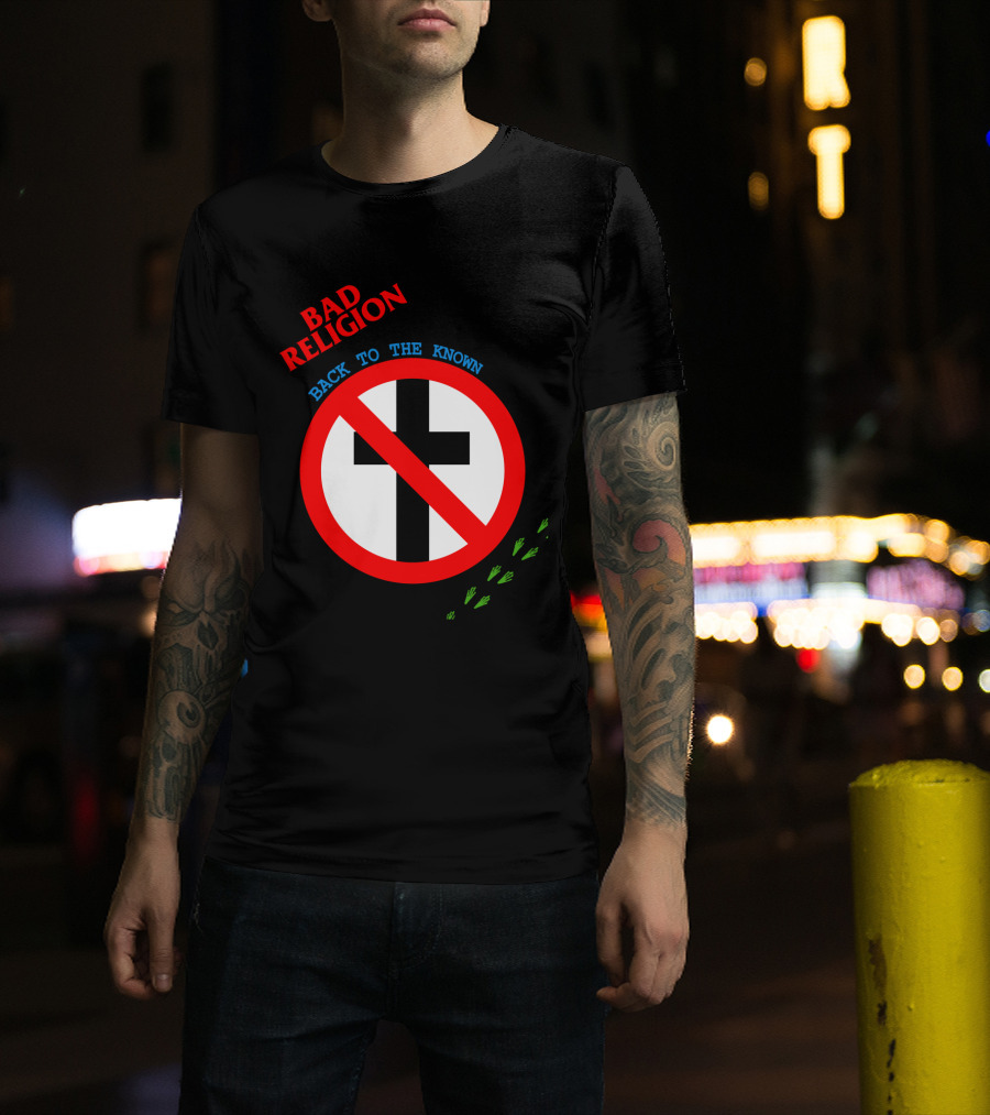Bad Religion Back To The Known Crossed Out Cross T-Shirt
