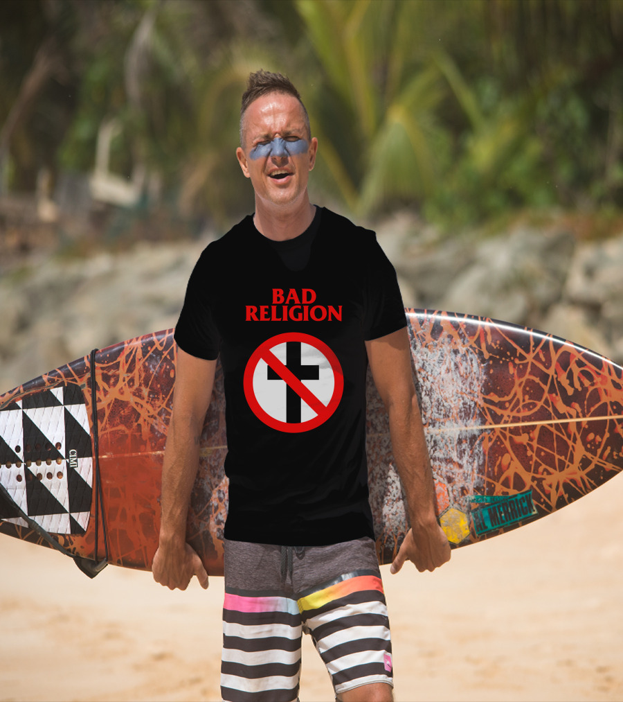 Bad Religion No Cross Symbol Iconic Punk Band T-Shirt