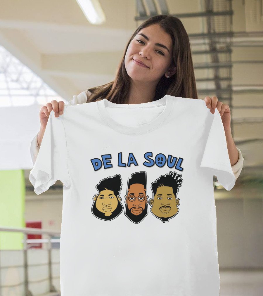 De La Soul Cartoon Faces Trio T-Shirt