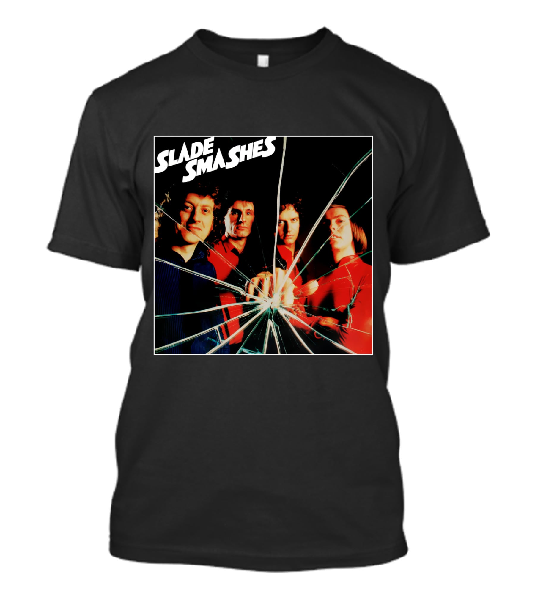 Slade Smashes Album Cover Shattered Glass Art T-Shirt