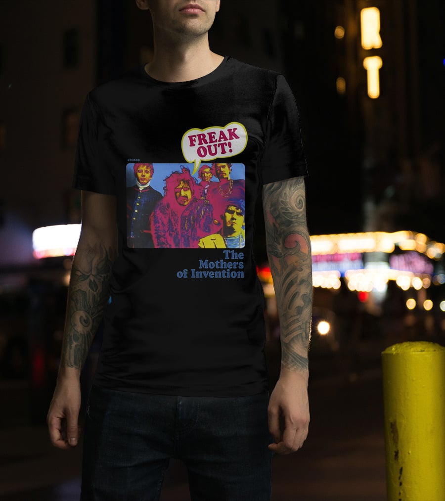 Freak Out The Mothers Of Invention Vintage Album Cover T-Shirt