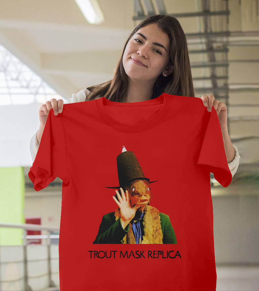 Captain Beefheart Trout Mask Replica Surreal Fish Head T-Shirt