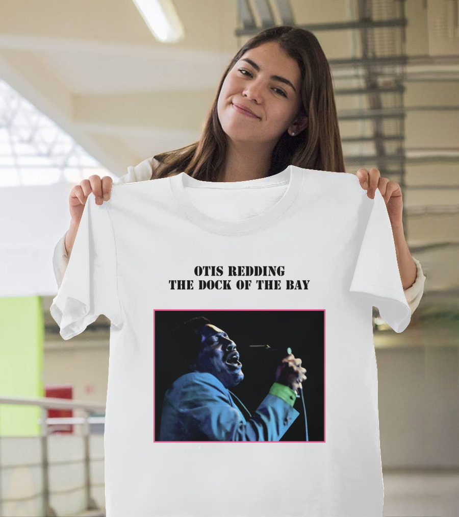 OTIS REDDING THE DOCK OF THE BAY 1968 Blue Suit Performance T-Shirt