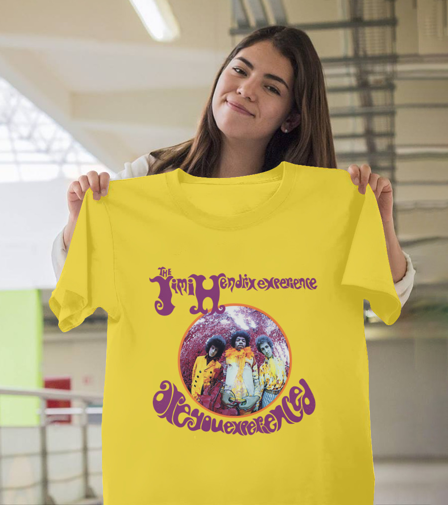 The Jimi Hendrix Experience Are You Experienced Psychedelic Band Image T-Shirt