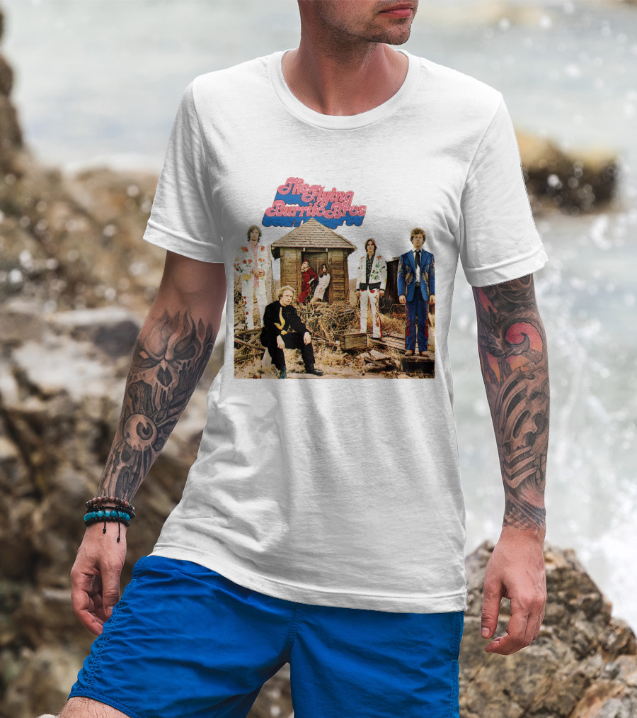 The Flying Burrito Bros The Gilded Palace Of Sin Album Cover Band Members In Colorful Suits T-Shirt