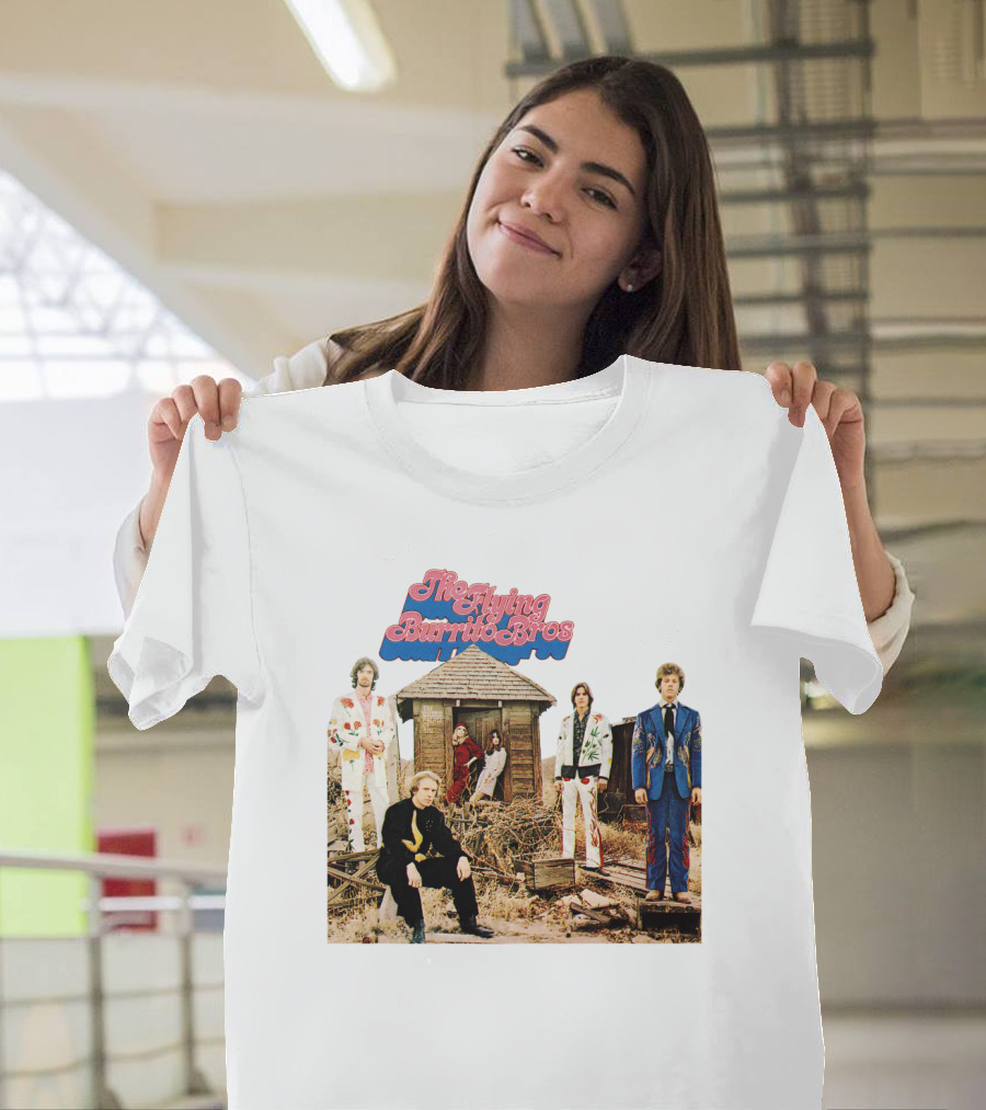 The Flying Burrito Bros The Gilded Palace Of Sin Album Cover Band Members in Colorful Suits T-Shirt