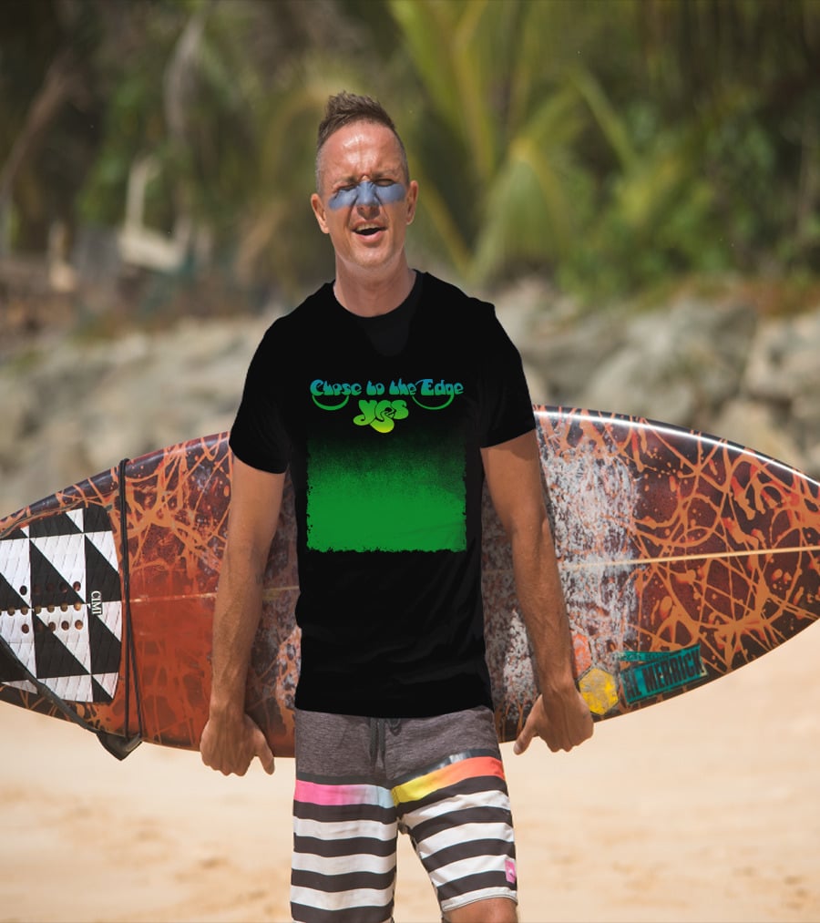 Close To The Edge Yes Logo Green Gradient T-Shirt