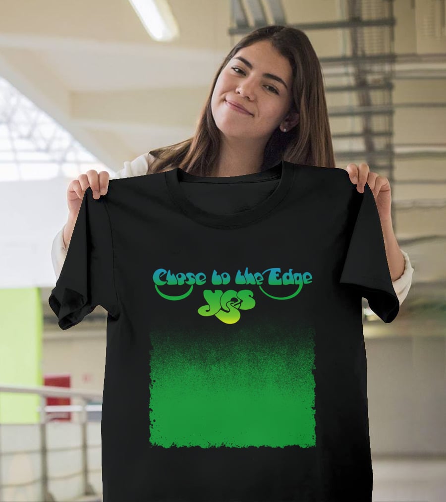 Close To The Edge Yes Logo Green Gradient T-Shirt