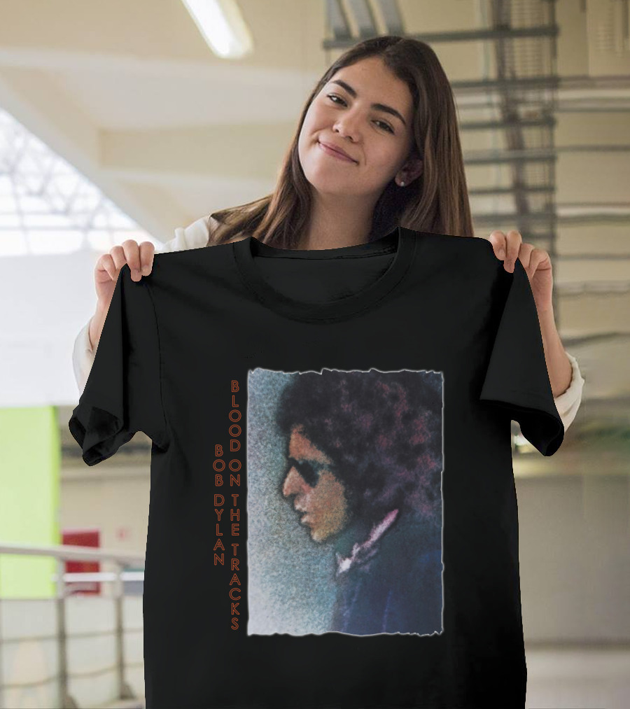 Bob Dylan Blood On The Tracks Album Cover T-Shirt