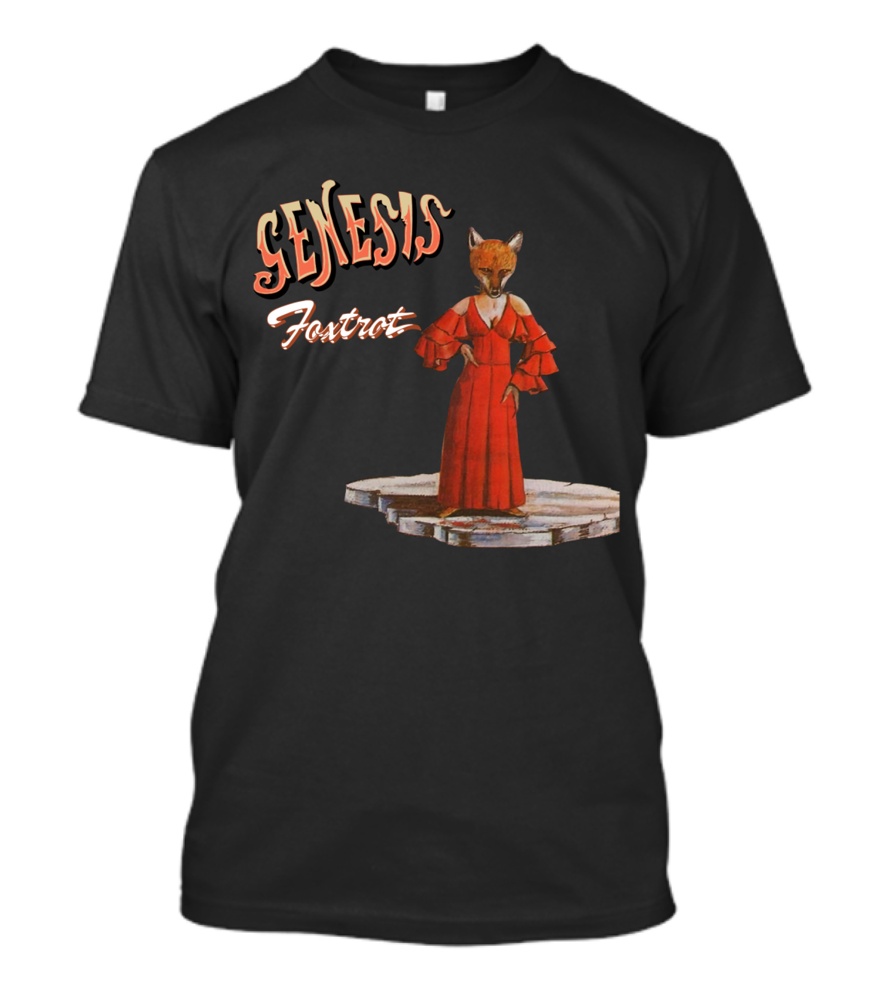 Genesis Fox In Red Dress Foxtrot T-Shirt