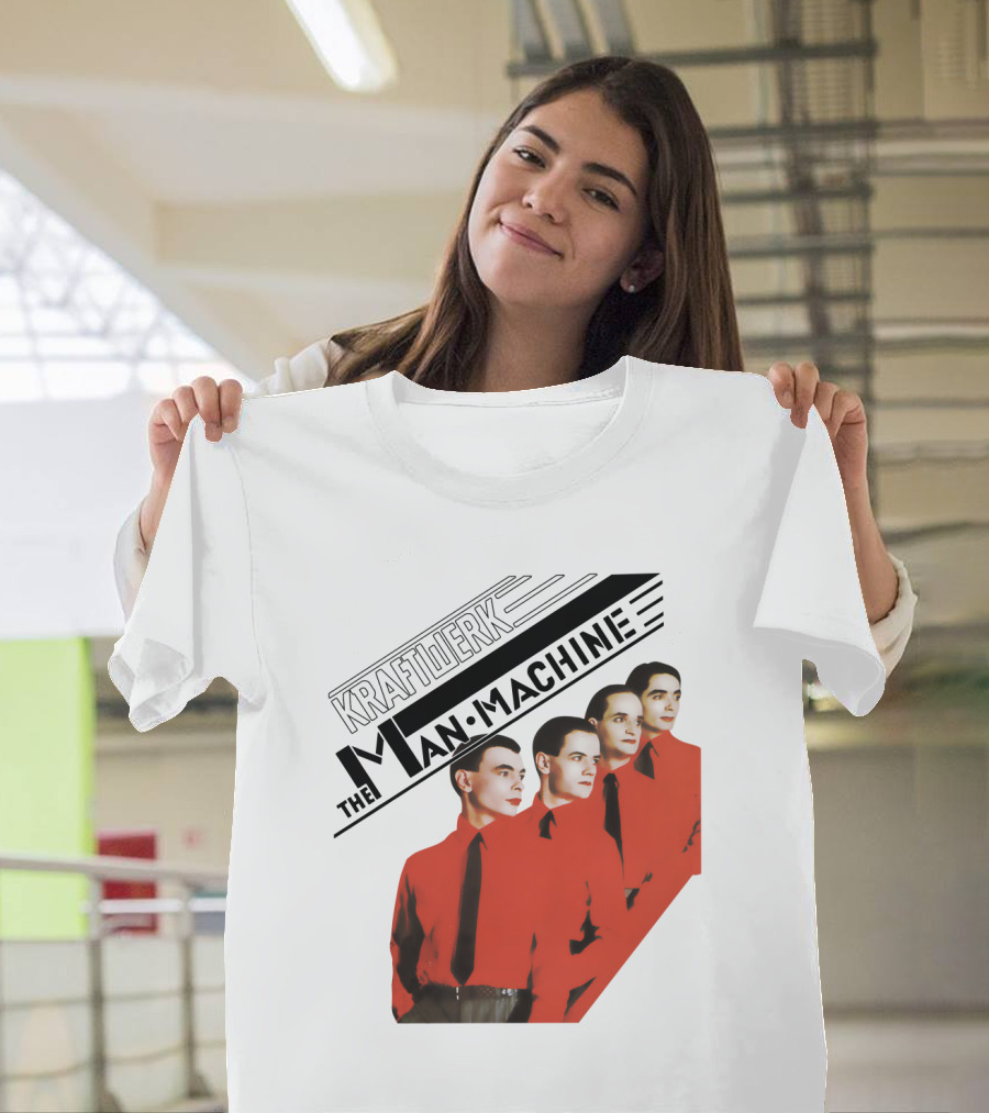 Kraftwerk The Man Machine Album Art Red Outfit Quartet T-Shirt