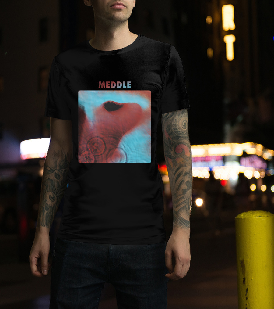 Meddle Pink Floyd 1971 Album Cover Art Ripples And Ear Theme T-Shirt