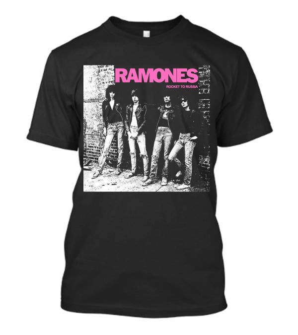 Ramones Rocket To Russia Band Photo Album Cover T-Shirt