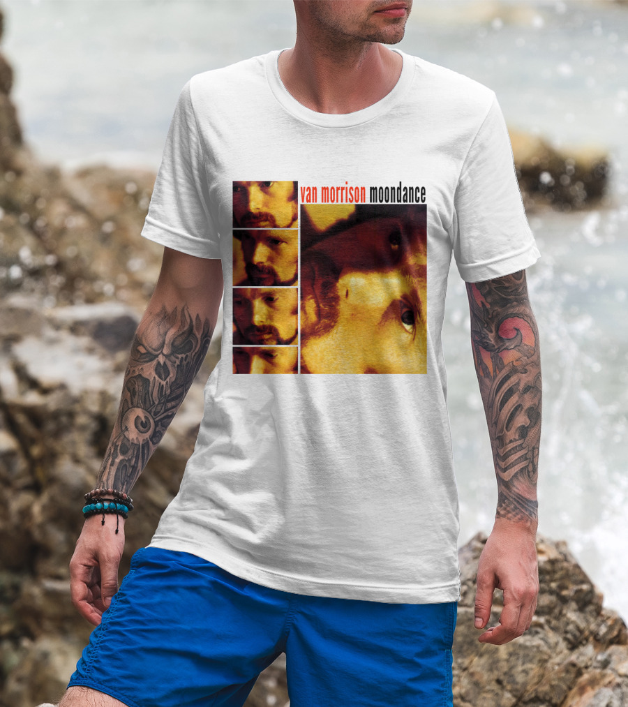 Van Morrison Moondance 1970 Album Cover T-Shirt