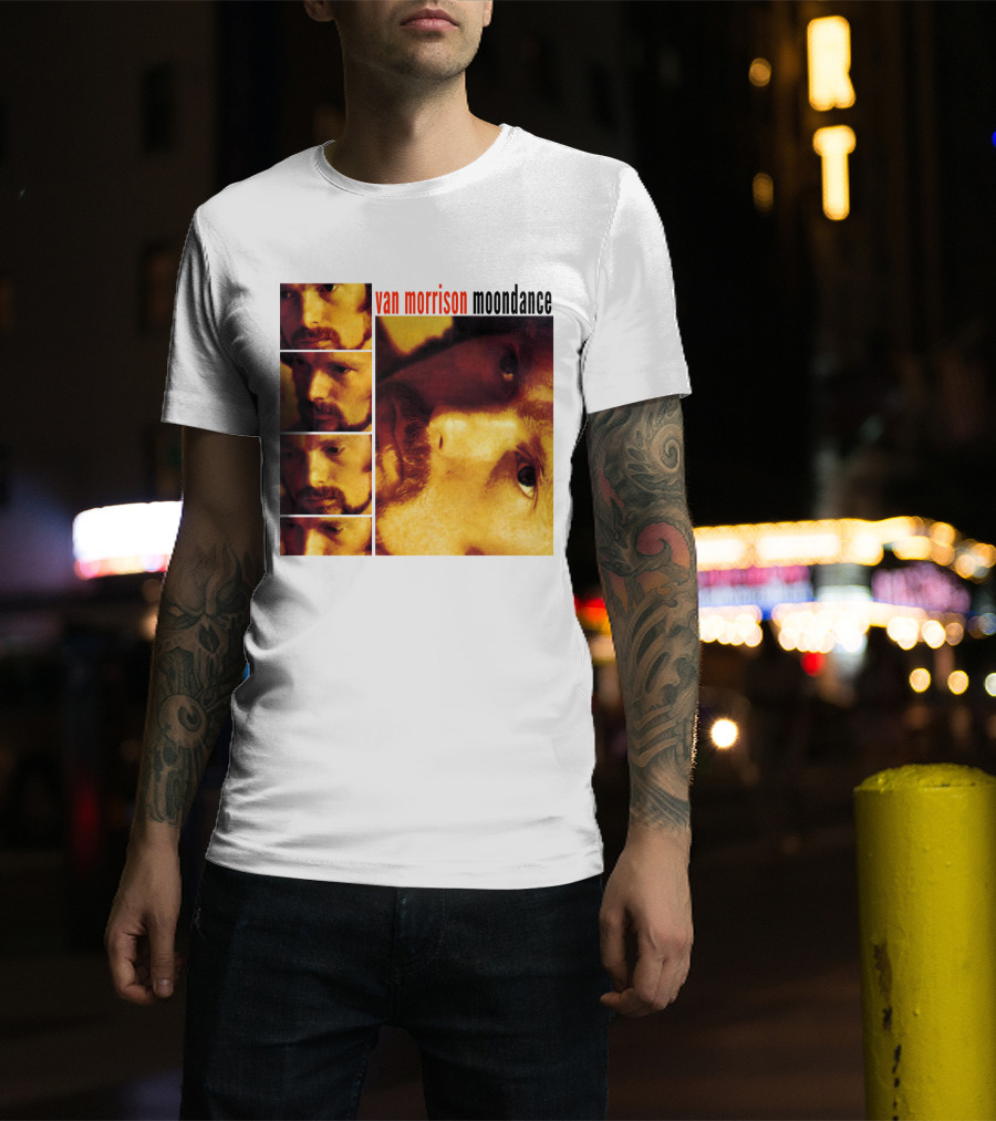Van Morrison Moondance 1970 Album Cover T-Shirt