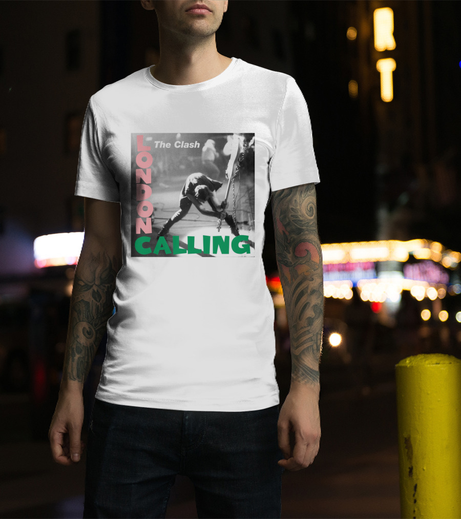 The Clash London Calling Iconic Album Cover Punk Rock Legends T-Shirt
