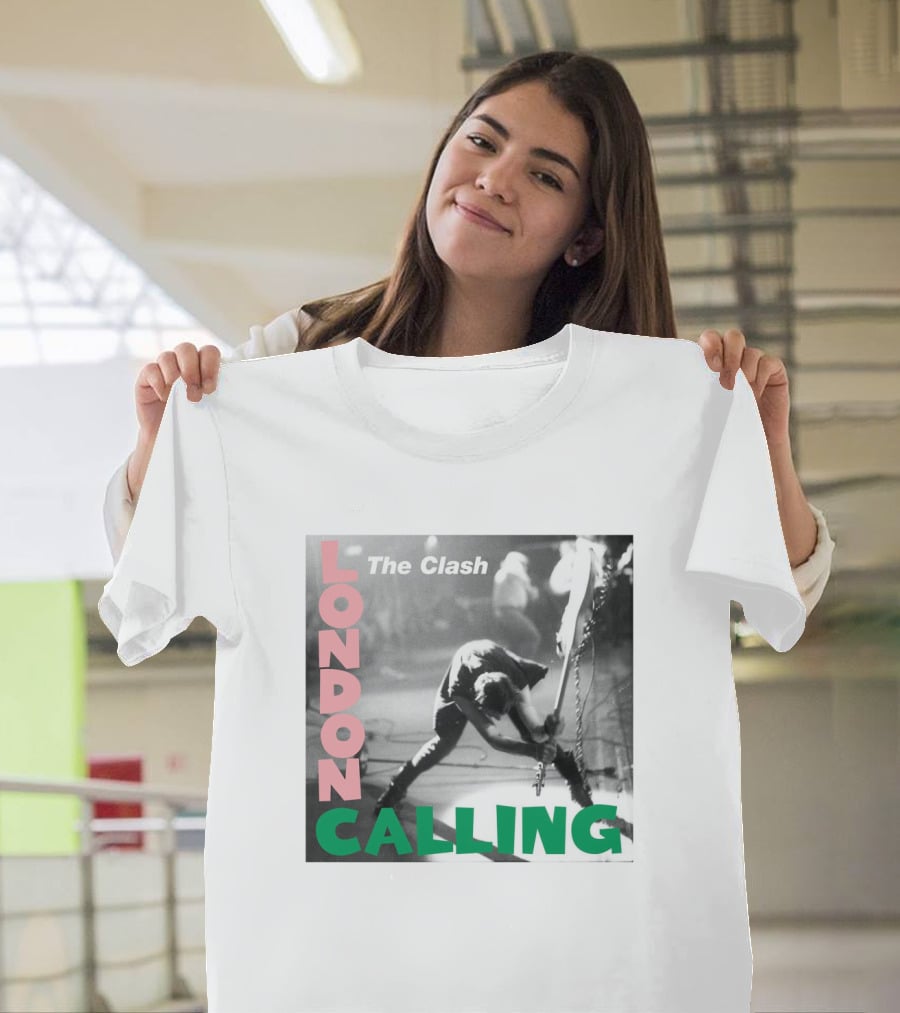 The Clash London Calling Iconic Album Cover Punk Rock Legends T-Shirt