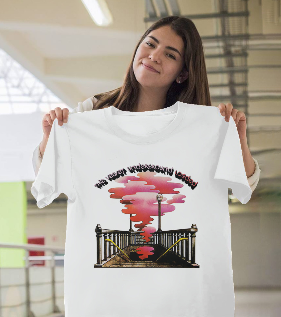 The Velvet Underground Loaded 1970 Album Subway Artwork Junction Brooklyn Uptown Via 8th Avenue Station T-Shirt