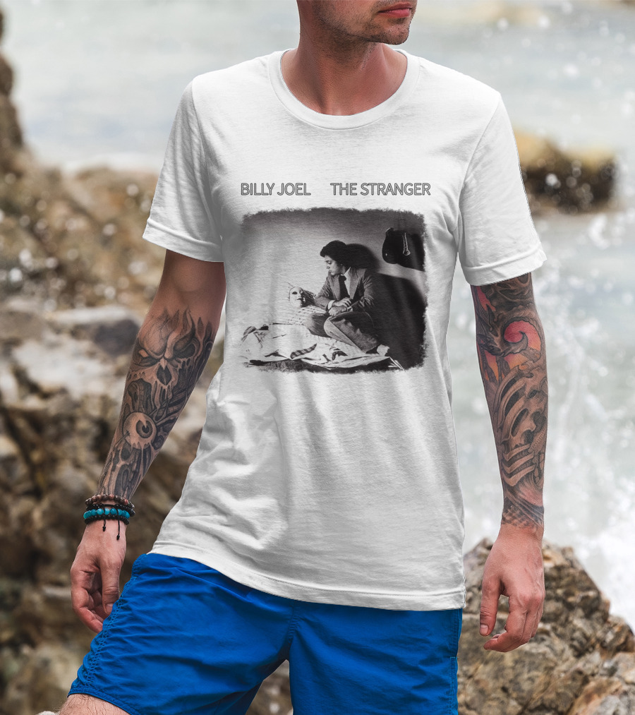 Billy Joel The Stranger Album Cover Sitting On Bed With Mask T-Shirt