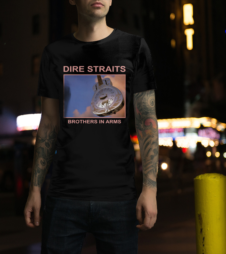 Dire Straits Brothers In Arms Steel Guitar T-Shirt