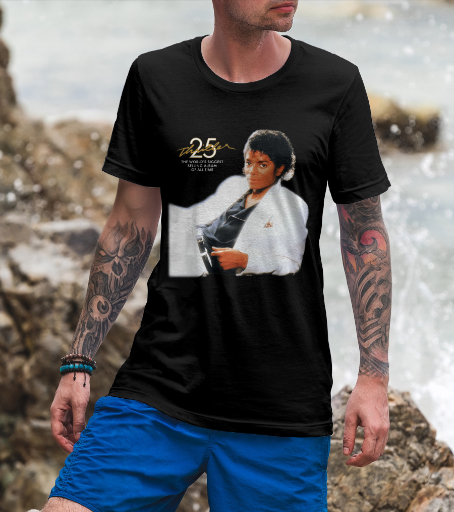 25 Thriller The World's Biggest Selling Album Of All Time T-Shirt