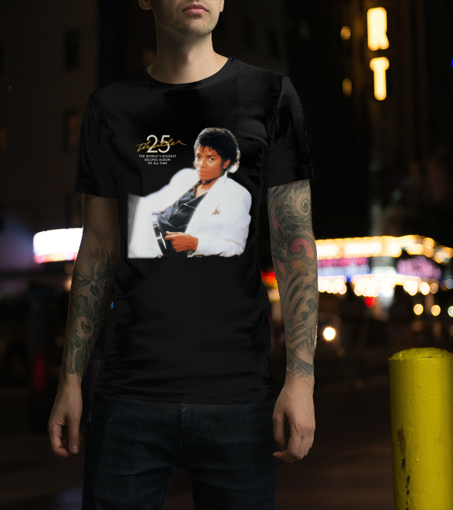 25 Thriller The World's Biggest Selling Album Of All Time T-Shirt