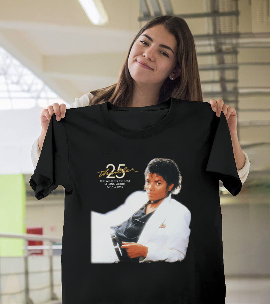 25 Thriller The World's Biggest Selling Album of All Time T-Shirt