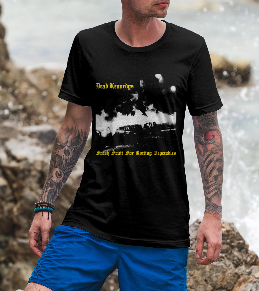 Dead Kennedys Fresh Fruit For Rotting Vegetables Burning Cars Scene T-Shirt