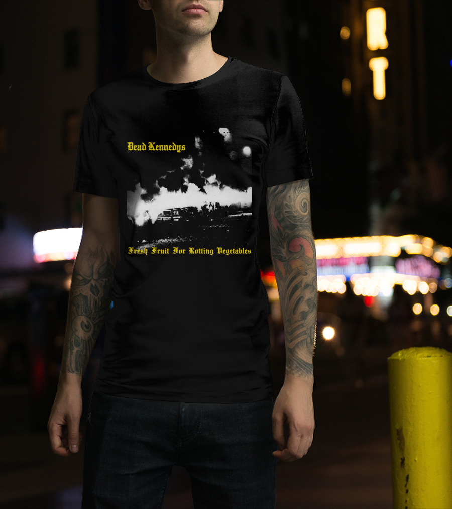 Dead Kennedys Fresh Fruit For Rotting Vegetables Burning Cars Scene T-Shirt