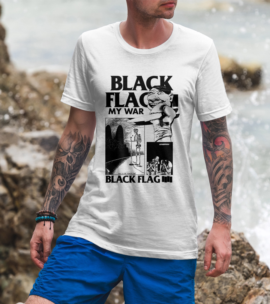 Black Flag My War This Is The Punch Line T-Shirt