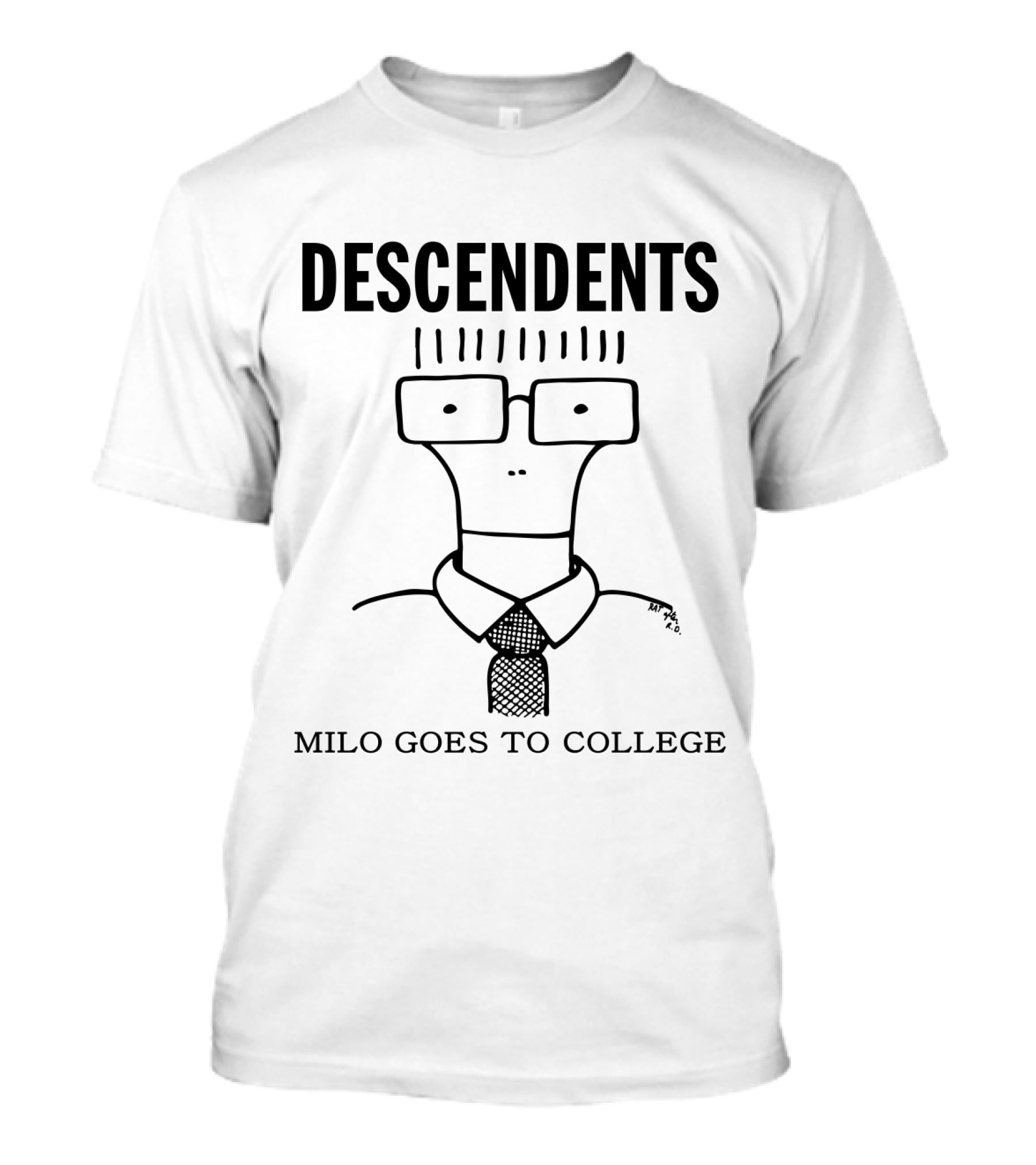 Descendents Milo Goes To College Iconic Cartoon T-Shirt