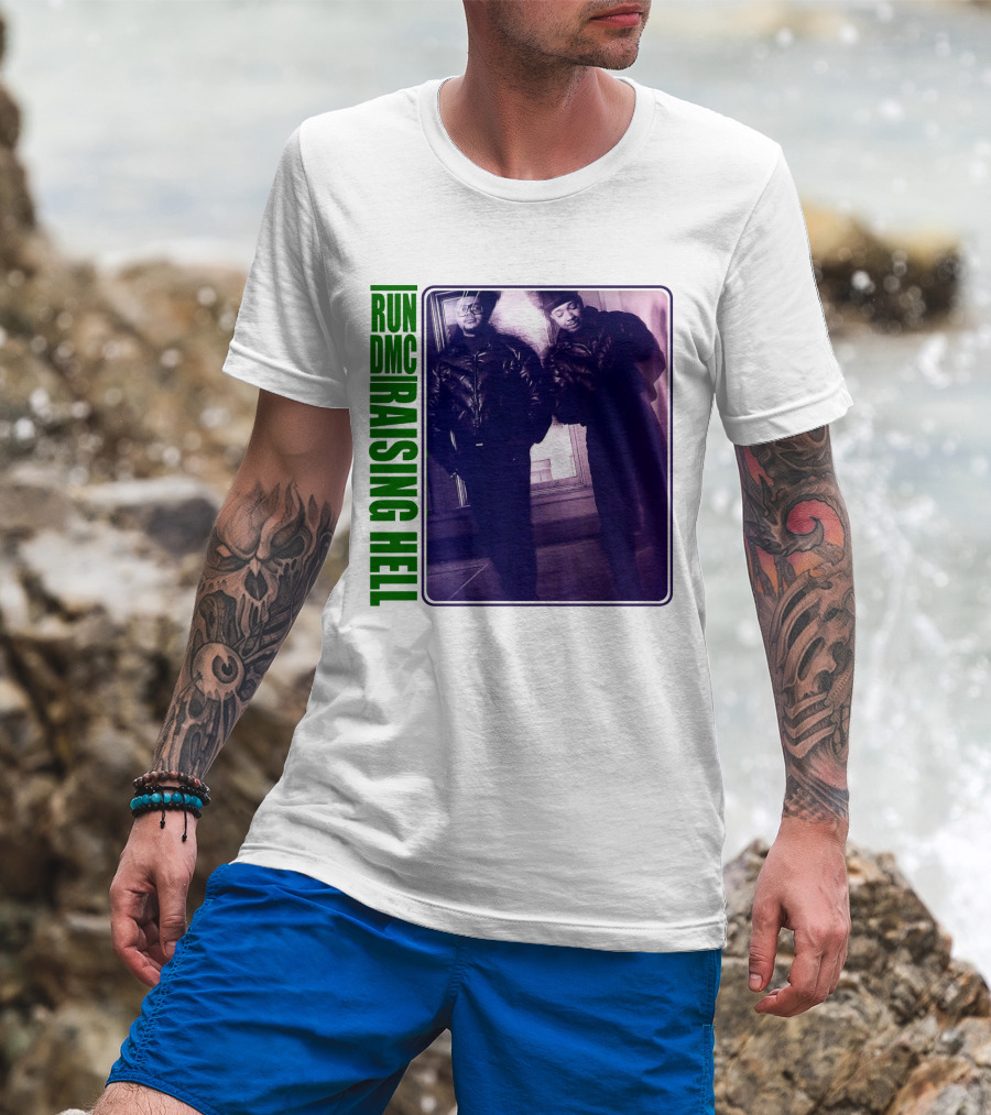 Run Dmc Raising Hell 1986 Music Album Hip Hop Legends T-Shirt