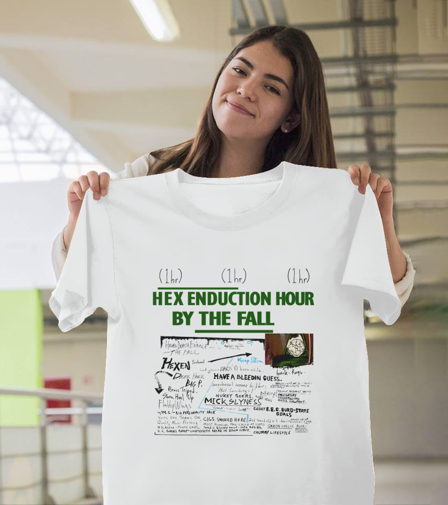 Hex Enduction Hour by The Fall Lyrics and Art Collage 1hr 1hr 1hr T-Shirt