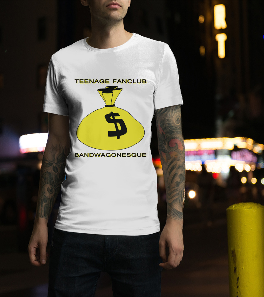 Teenage Fanclub Bandwagonesque Money Bag Icon With Dollar Sign T-Shirt