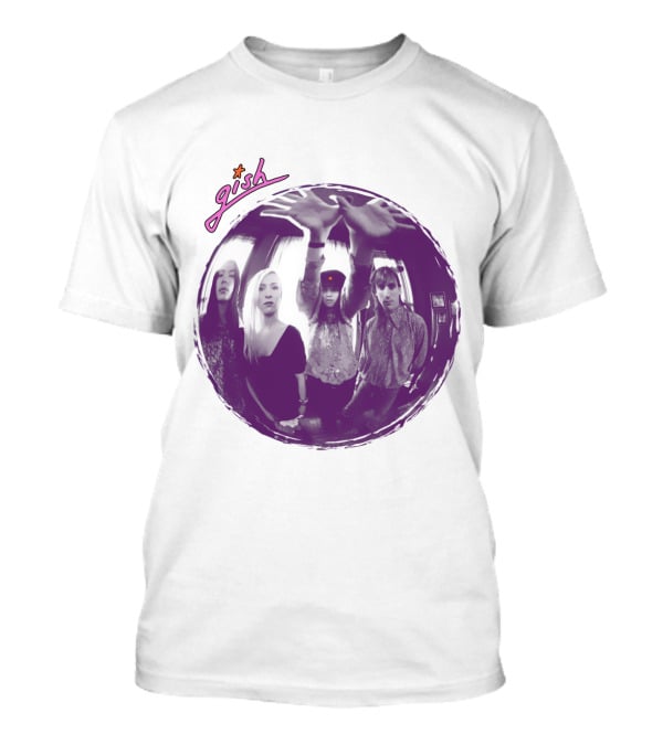 The Smashing Pumpkins Gish Album Band Photo With Purple Circle And Text T-Shirt