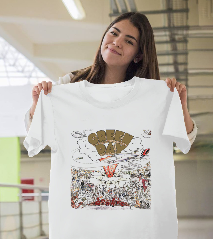 Green Day Dookie Album Cover Explosion T-Shirt