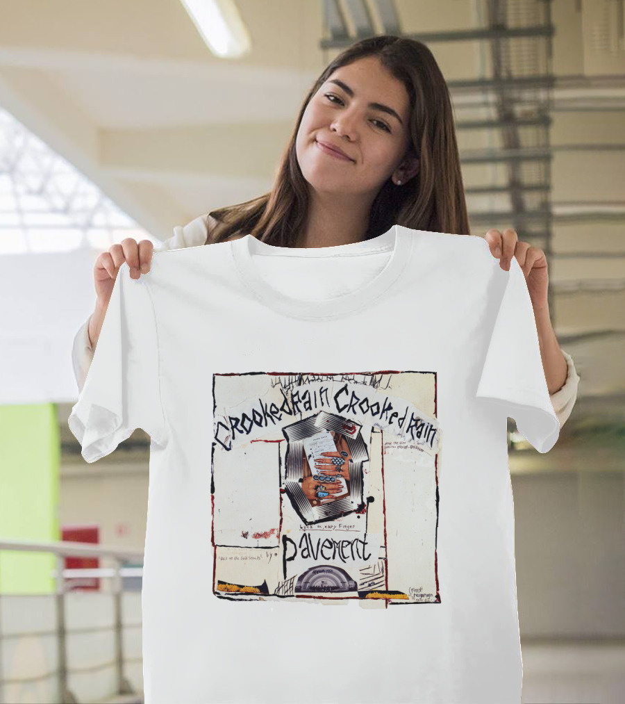 Pavement Crooked Rain Finger Cards T-Shirt