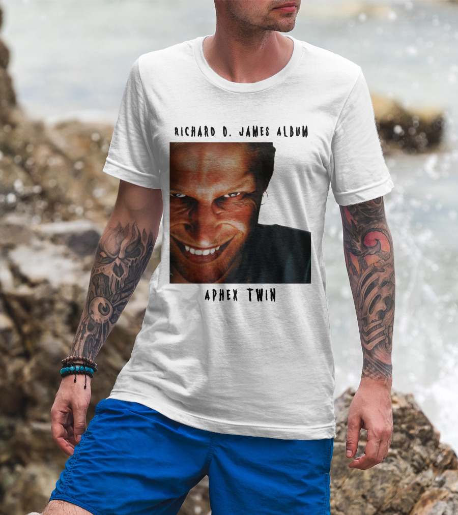 Richard D. James Album Aphex Twin Smiling Face T-Shirt